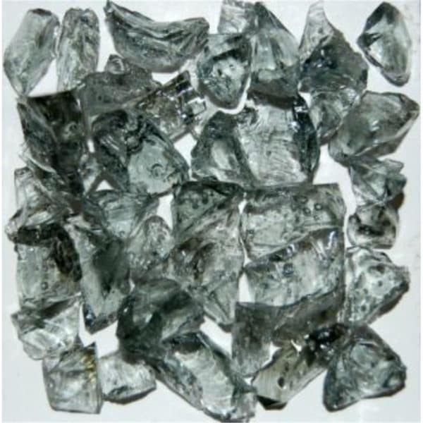 American Specialty Glass Recycled Chunky Glass, Gray - Small - 0.25-0.5 in. - 1 lbs LGRAYZZS-1 - main